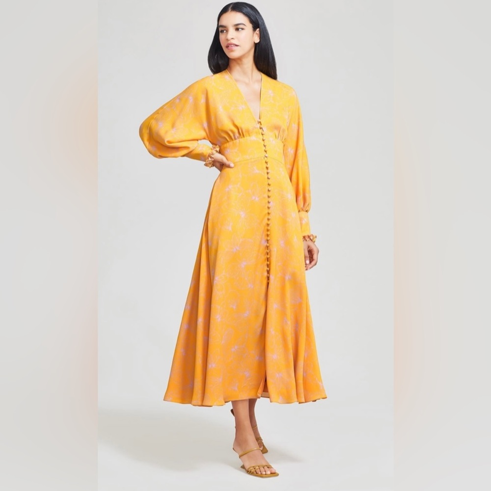 Orange/yellow flowery dress